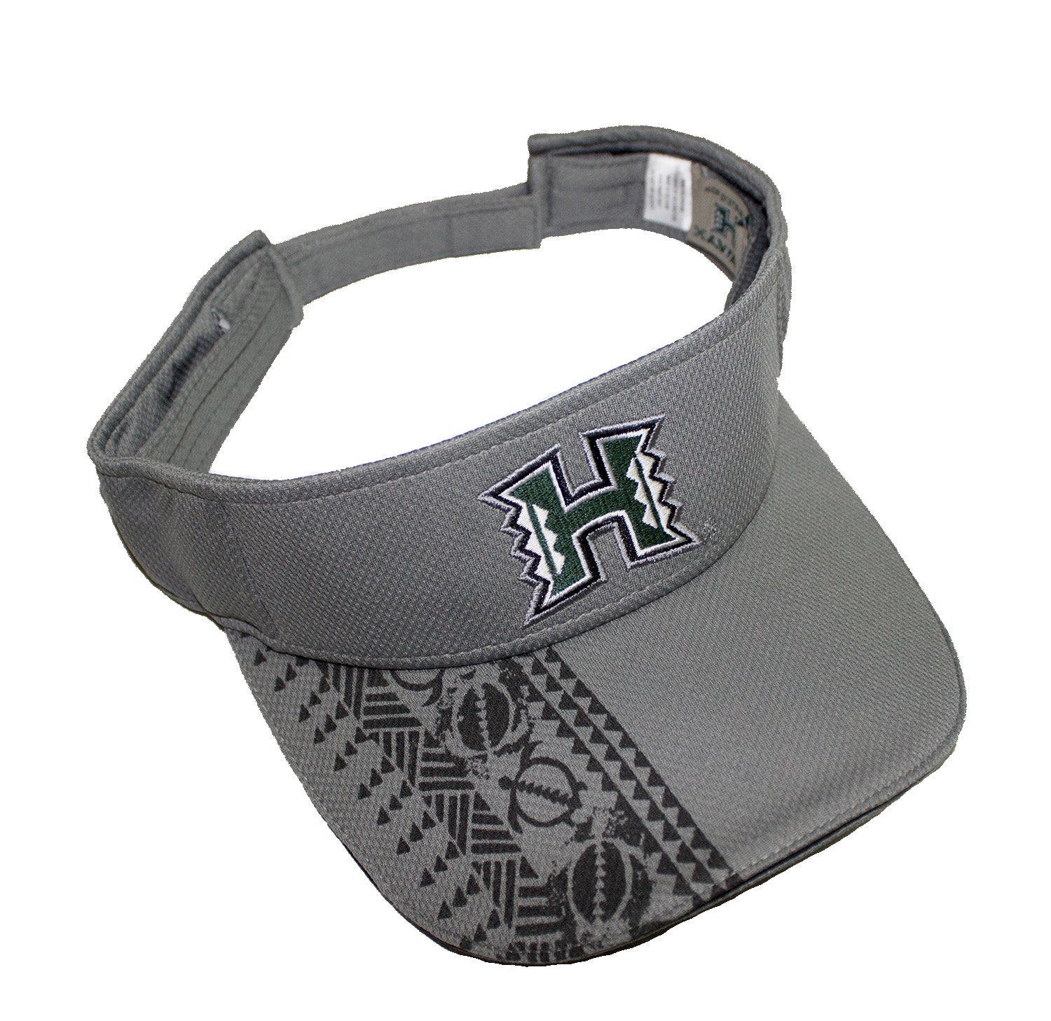UH Warriors Visor, Black Gray
