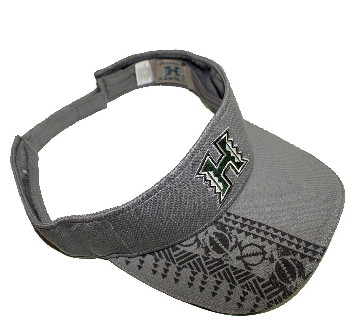 UH Warriors Visor, Black Gray