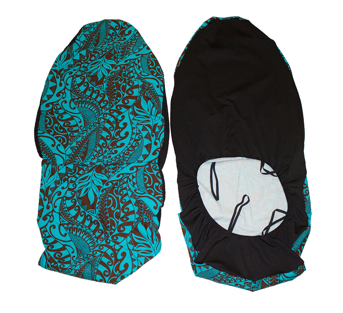Hawaii Seat Cover<br> 113 Turquoise Green Tapa<br> (Non-quilted)