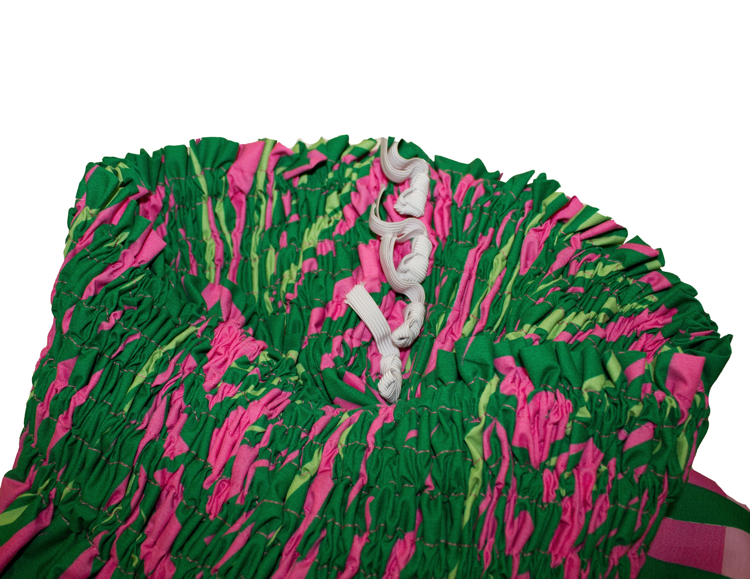 Hawaiian Pa'u hula skirts<br>Pink flower