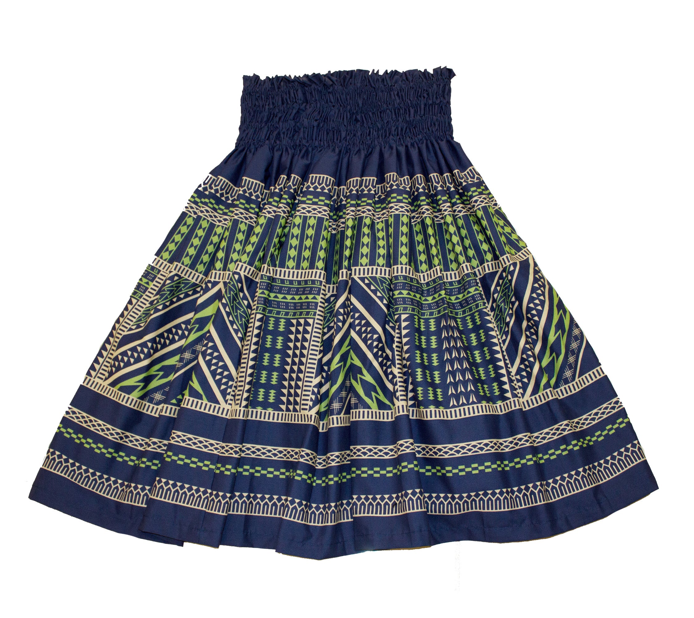 Hawaiian Pa'u hula skirts<br>#4 Navy Blue tapa