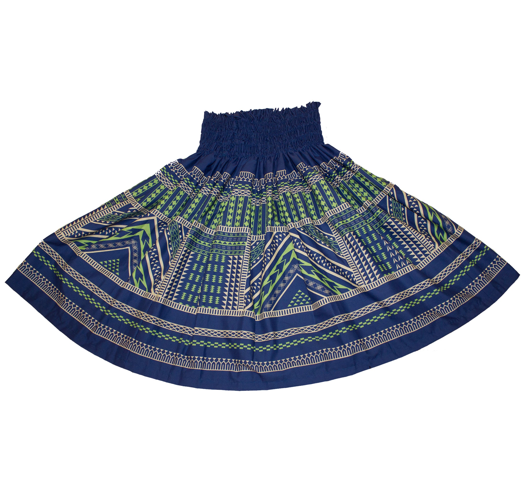 Hawaiian Pa'u hula skirts<br>#4 Navy Blue tapa