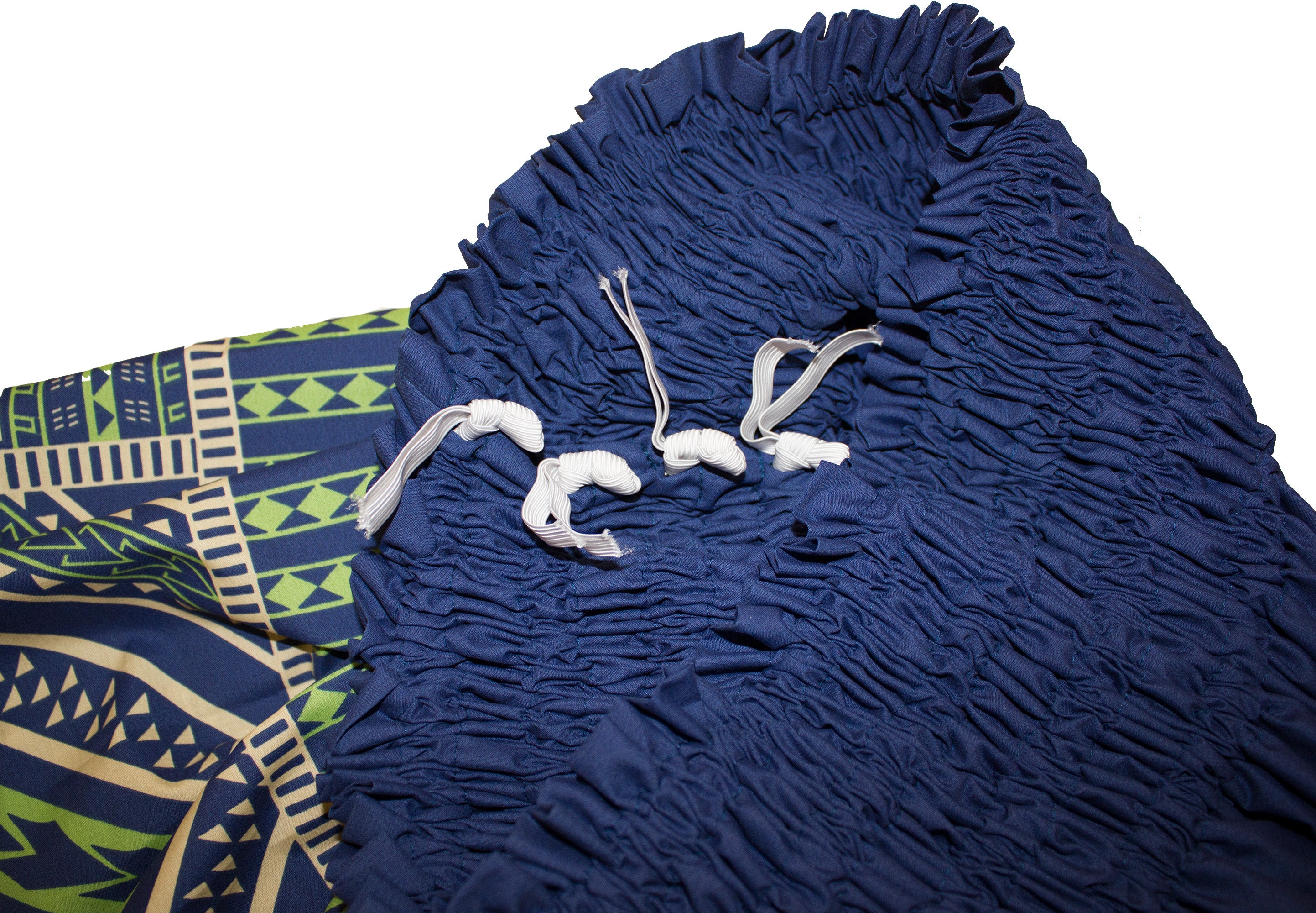 Hawaiian Pa'u hula skirts<br>#4 Navy Blue tapa