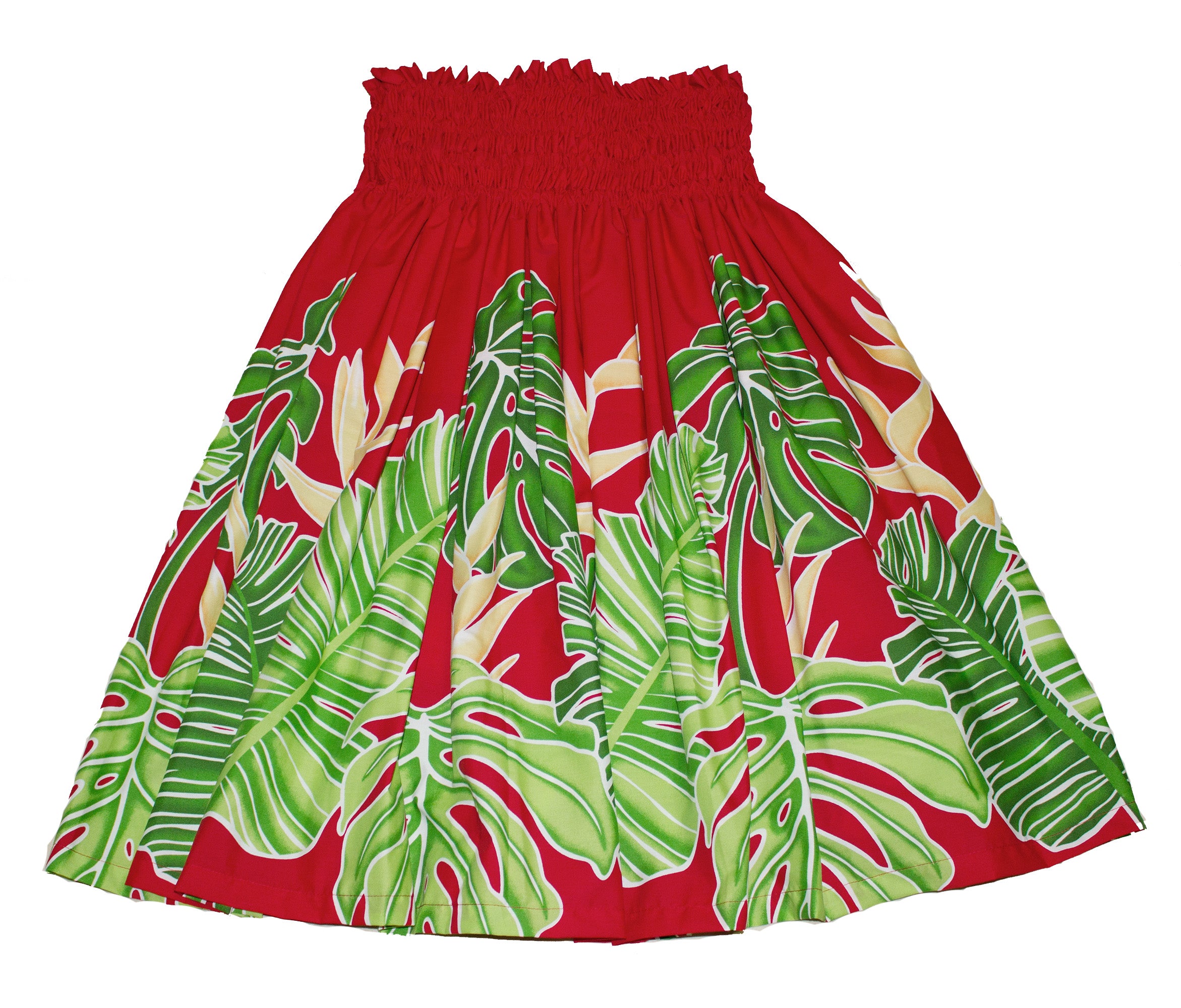 Hawaiian Pa'u hula skirts<br>#11 Red Flower