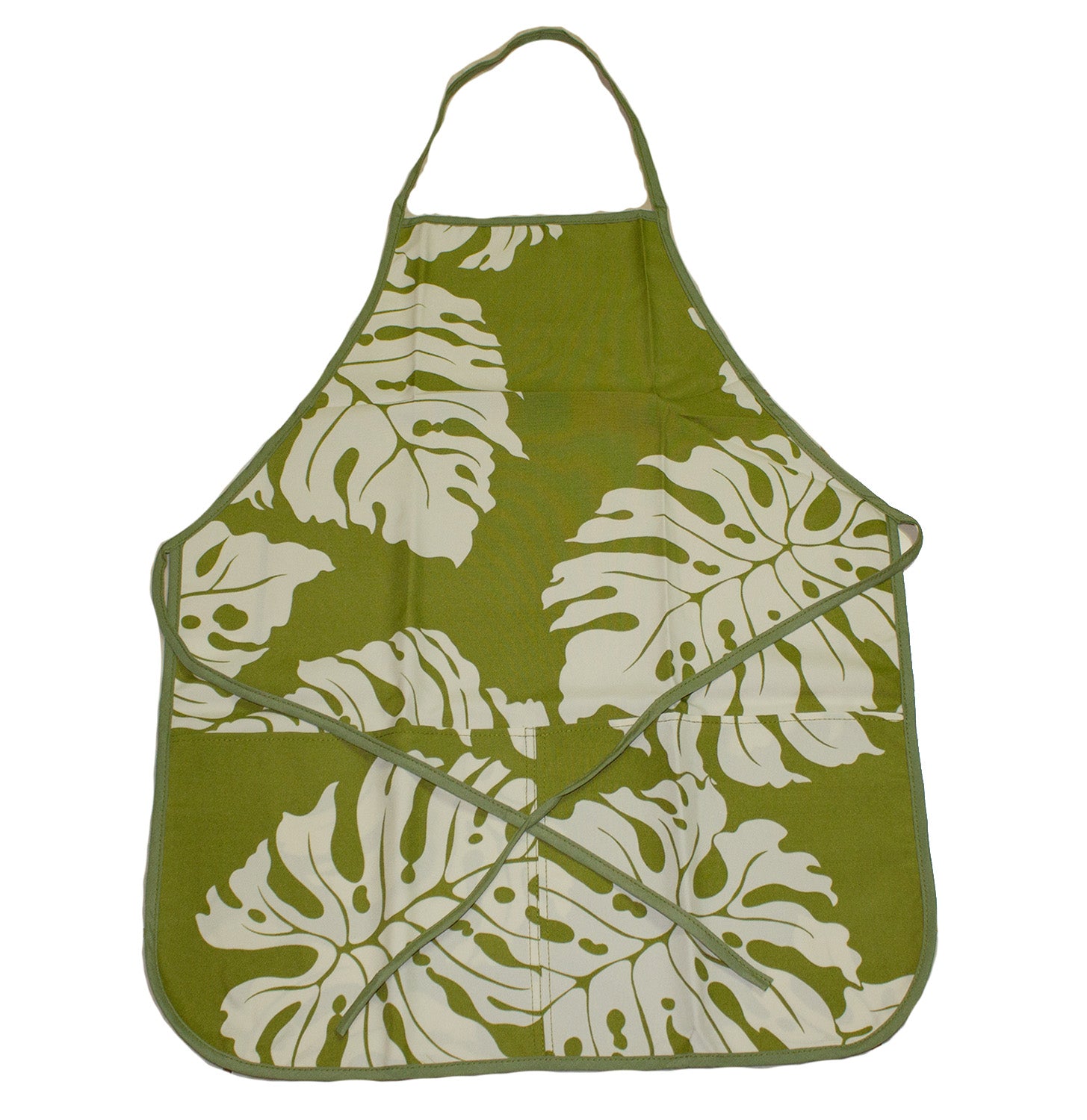 Aloha Hawaiian Apron - Sage Leaf