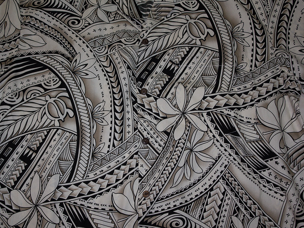 179 Hawaii Shirt Light Brown Wave, M-2XL