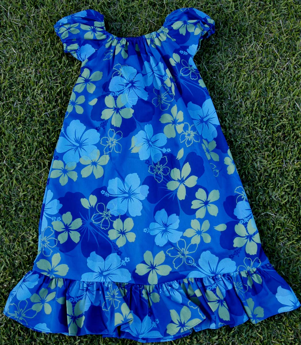 #4 Navy flower, girls size 16