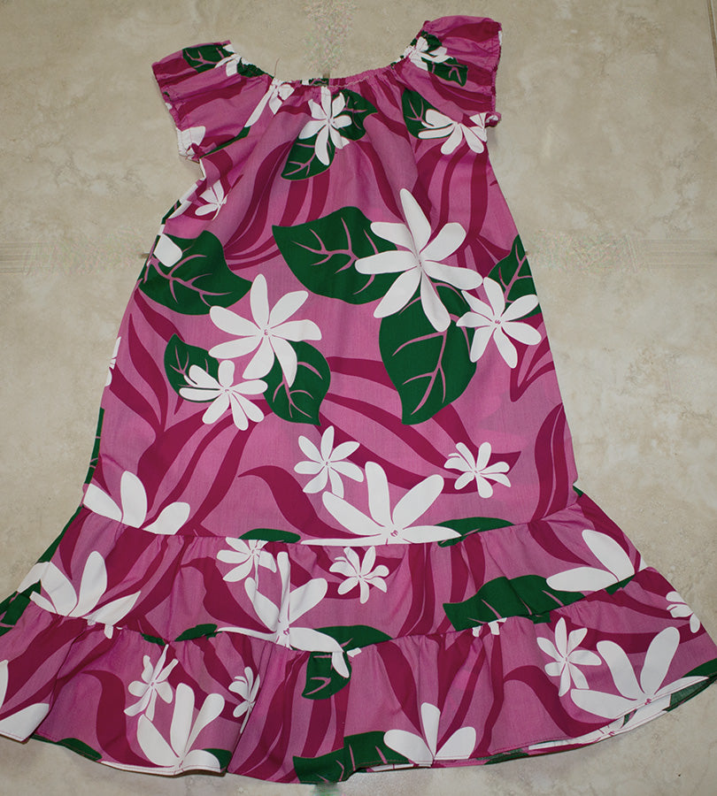 #8 Girls muumuu Pink flower