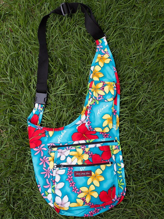 Handy Bag - Blue plumeria