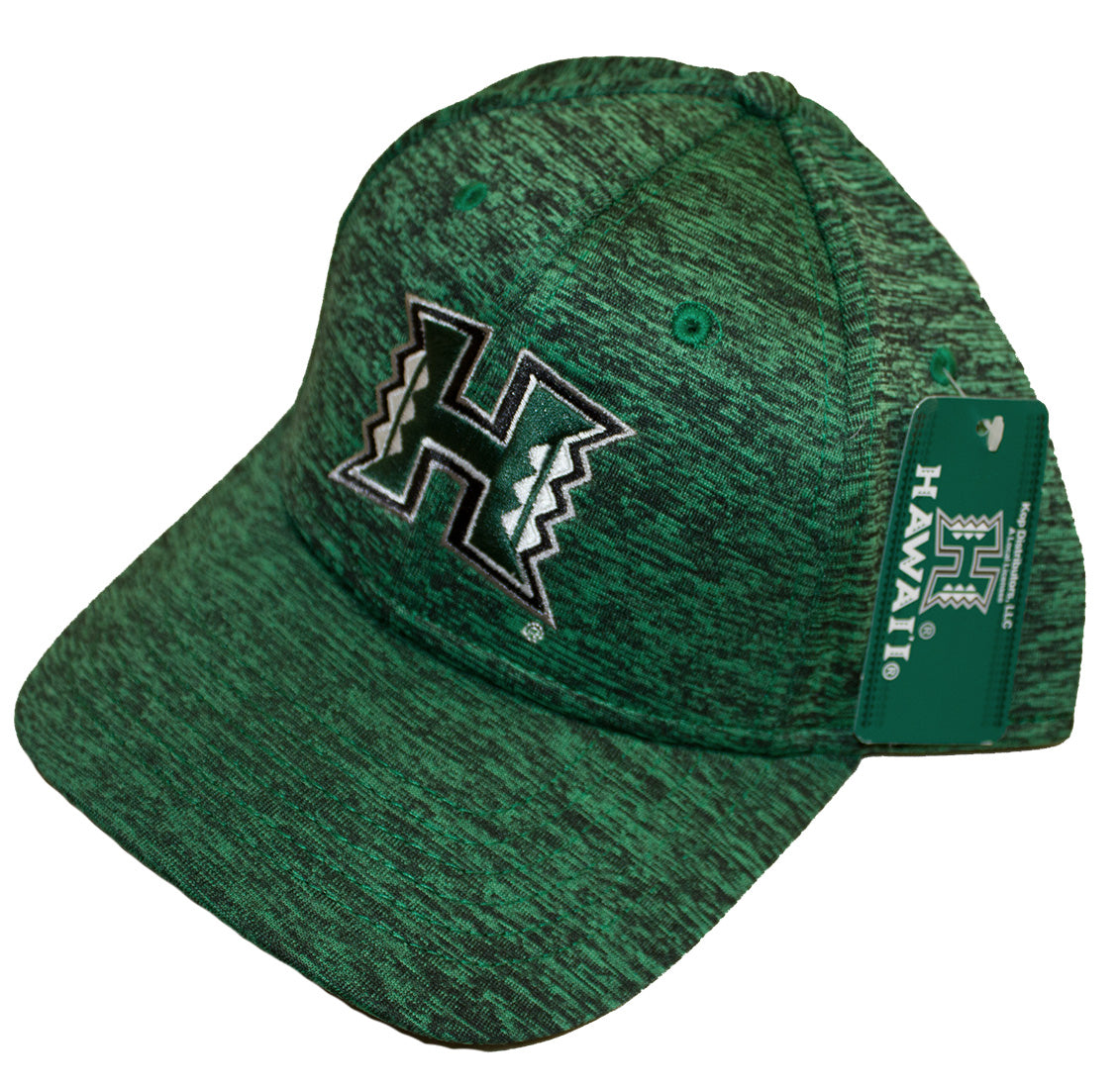 UH Warriors hats, Green