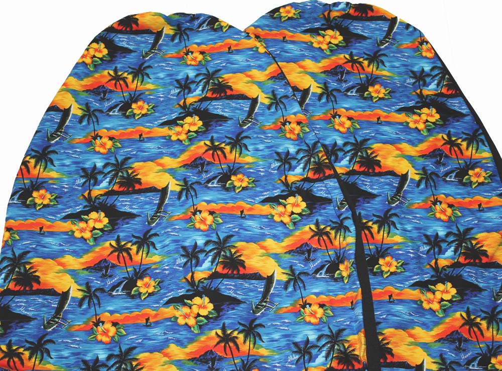 Hawaii Seat Cover #101 Aloha sunset blue (Non-quilted)