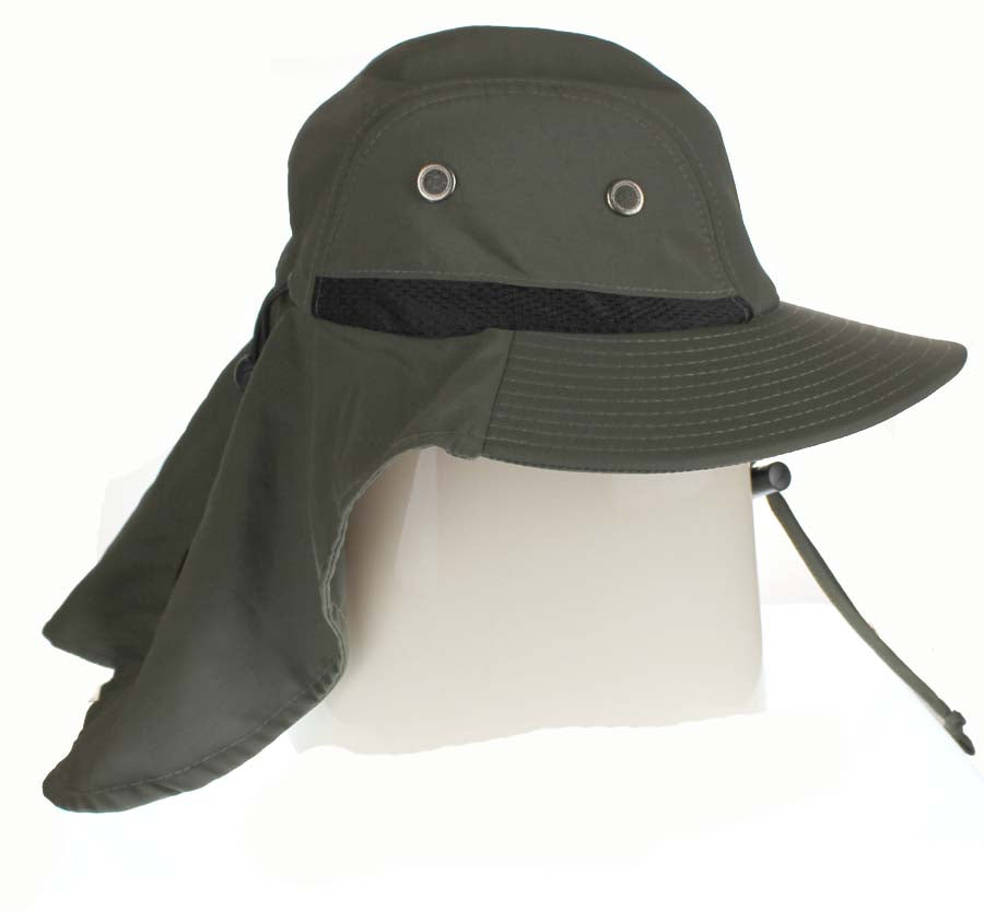 Outdoor /casual hats - plain green