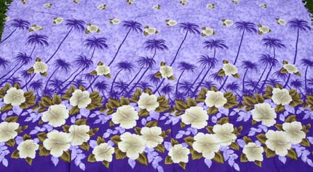 Sarong #17 Lavender palm tree