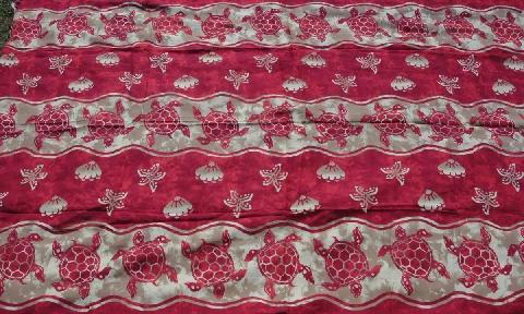 Sarong 12 Red turtle