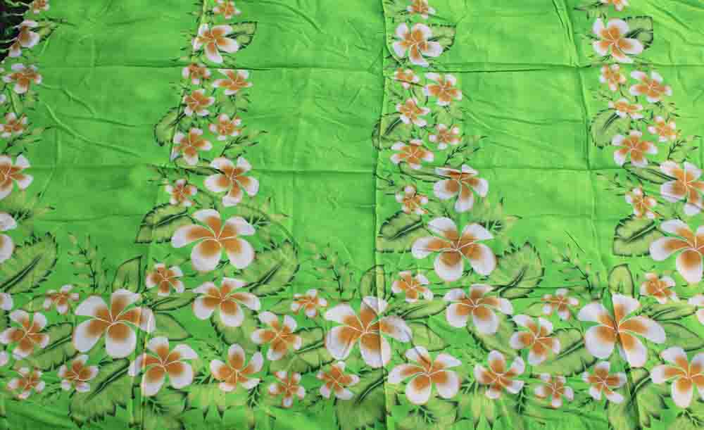 Sarong #13 Green flower