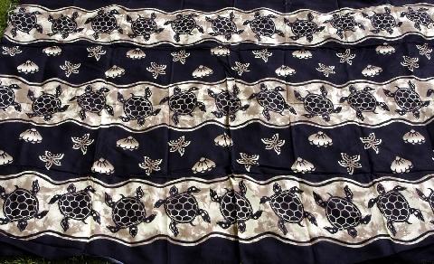 Sarong #16 Black turtle