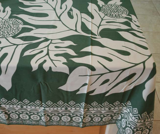 Table cloth - Breadfruit <br>Forest green