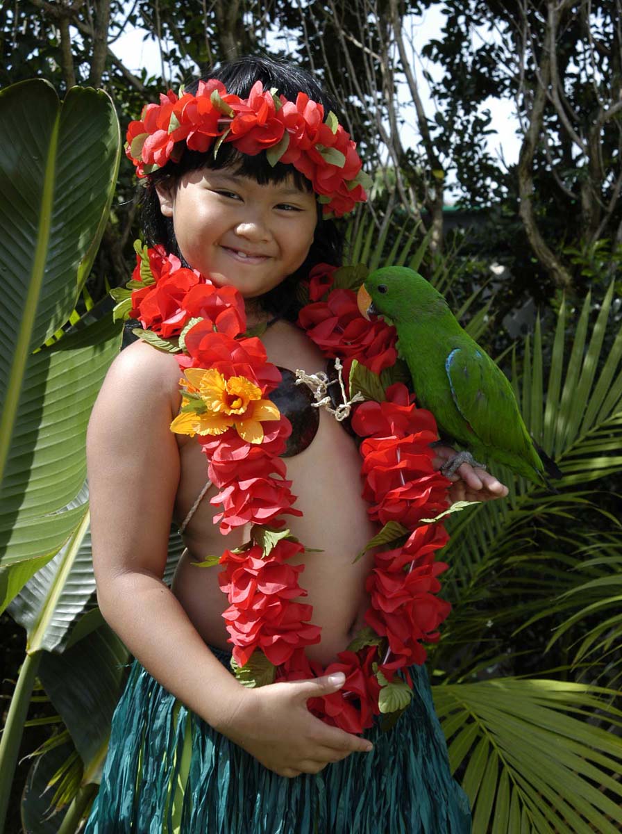 Little kids Hula Skirt sets