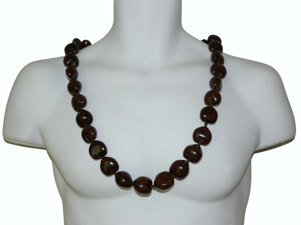 Kukui Nut Leis<br>#2 Deep brown