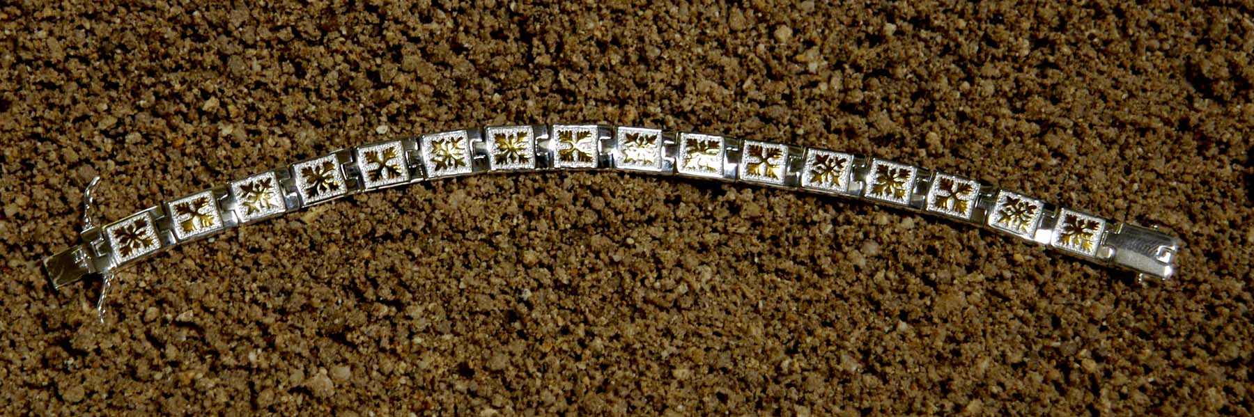 #6 Gold quilt bracelet