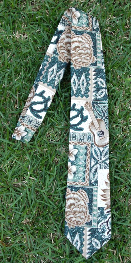 Necktie<br>Hawaiian green