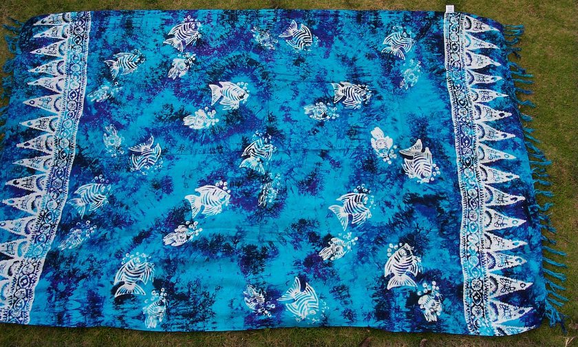 Sarong #1 Blue/white