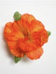 Single Hibiscus Hair Clip - #32 orange