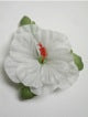 Single Hibiscus Hair Clip - #35 white