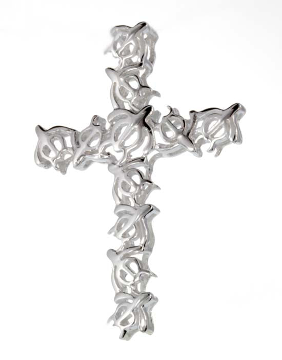 Silver pendant<br>Turtle cross