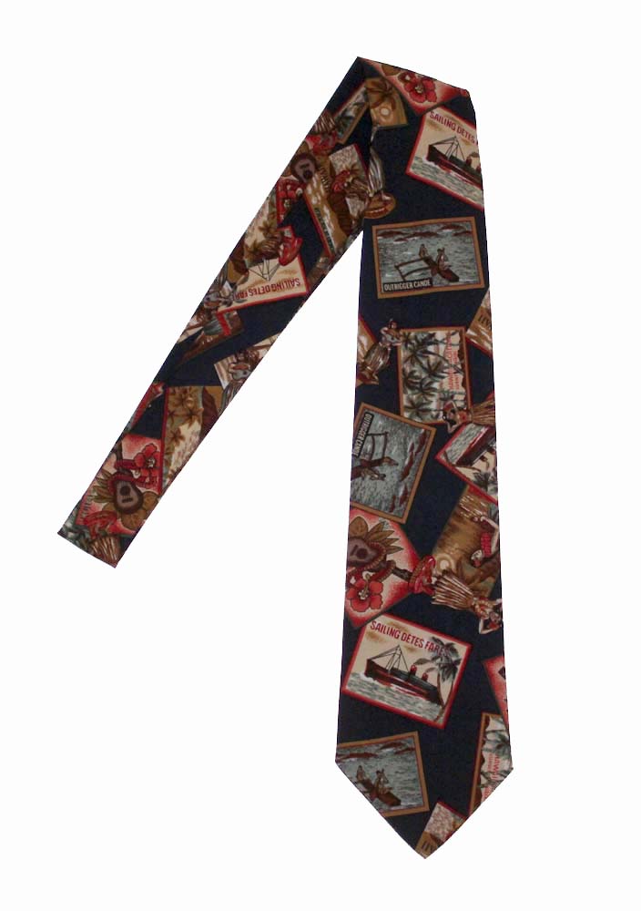 Hawaiian Necktie<br>Navy post card