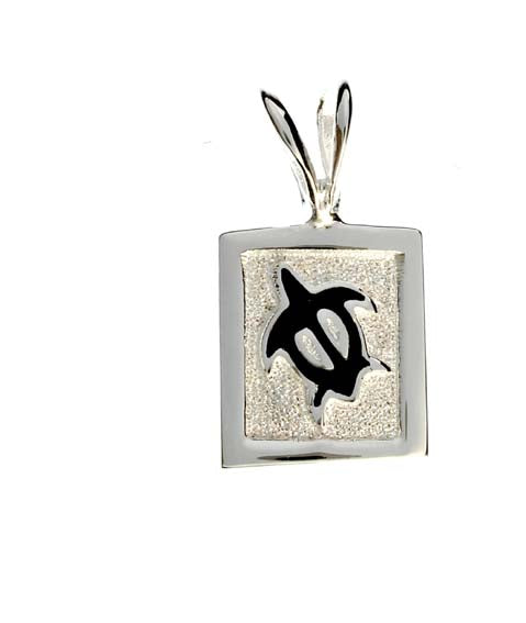Hawaiian Silver<br>Small turtle pendant