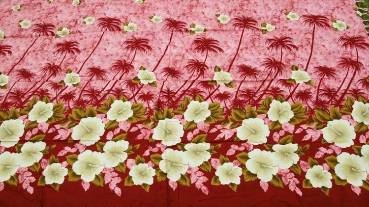 Sarong #18 Pink palm tree