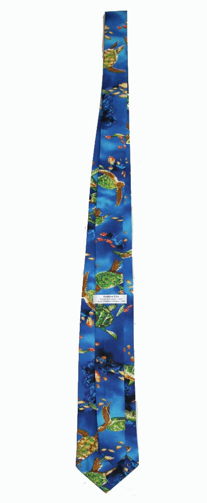 Hawaiian Necktie<br>Sea turtle blue