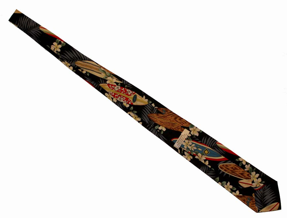 Hawaiian Necktie<br>Black surfboard