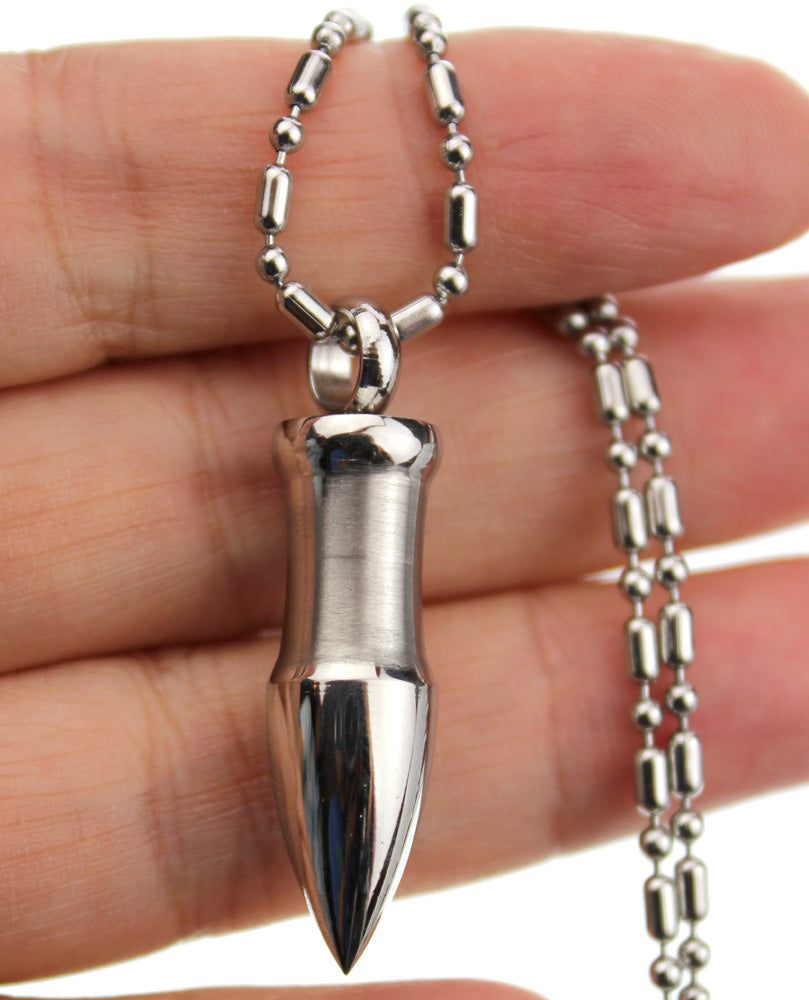 Stainless Steel Pendant<br>Solid bullet