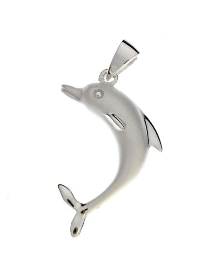 Hawaiian Silver<br> Dolphin pendant