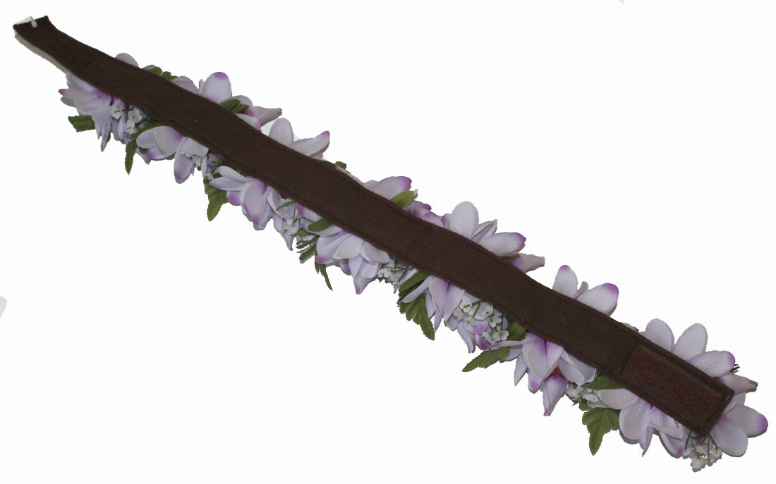 Plumeria Queen Headband<br>Purple #24b
