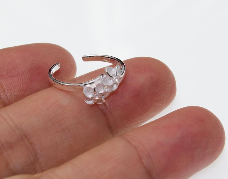 Toe ring - Two Plumeria