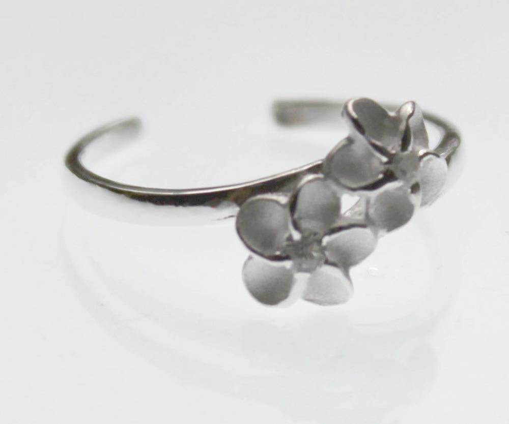 Toe ring - Two Plumeria