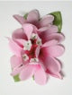Plumeria hair clip #1 pink