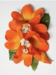 Plumeria hair clip #32 Orange