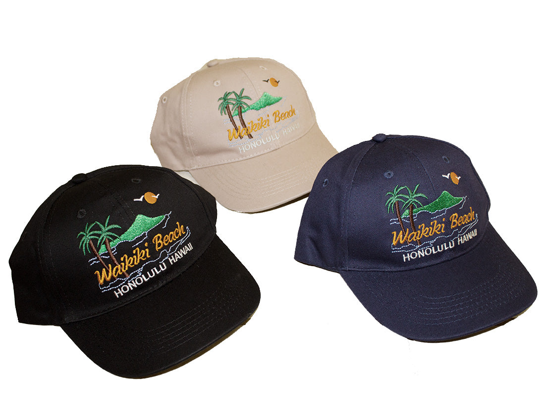 Hawaii Honolulu Waikiki Beach hats