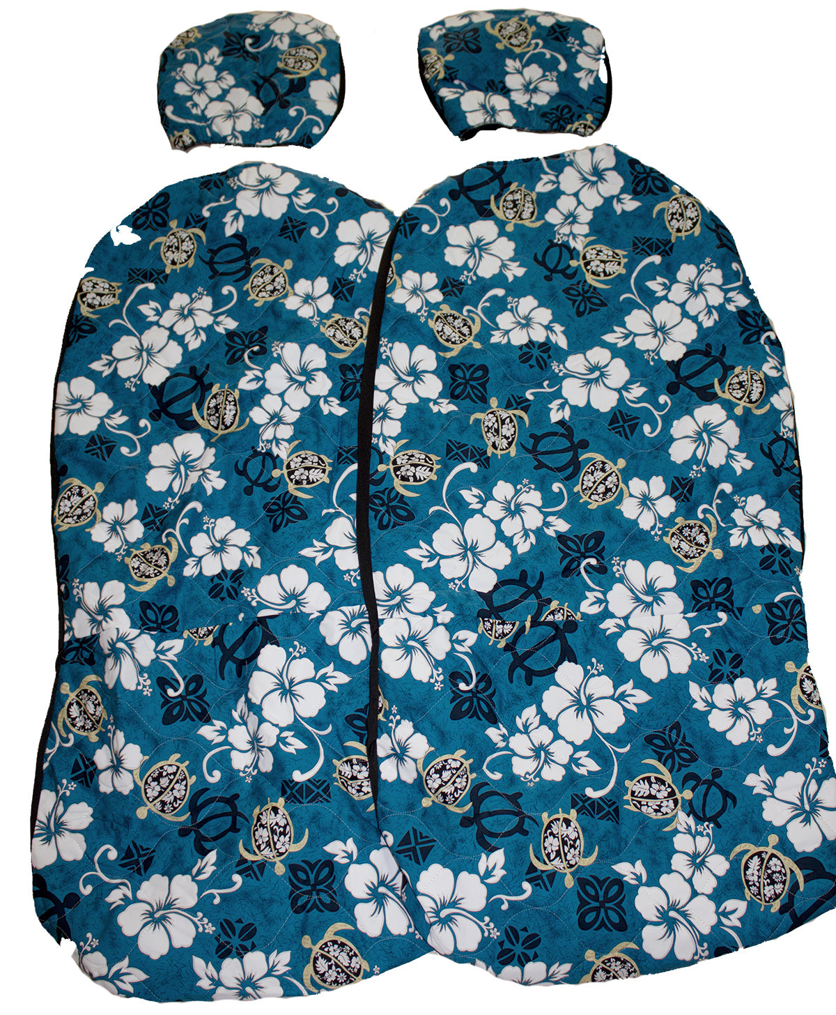 Hawaii car seat cover, Separate Headrest, Hawaiian blue
