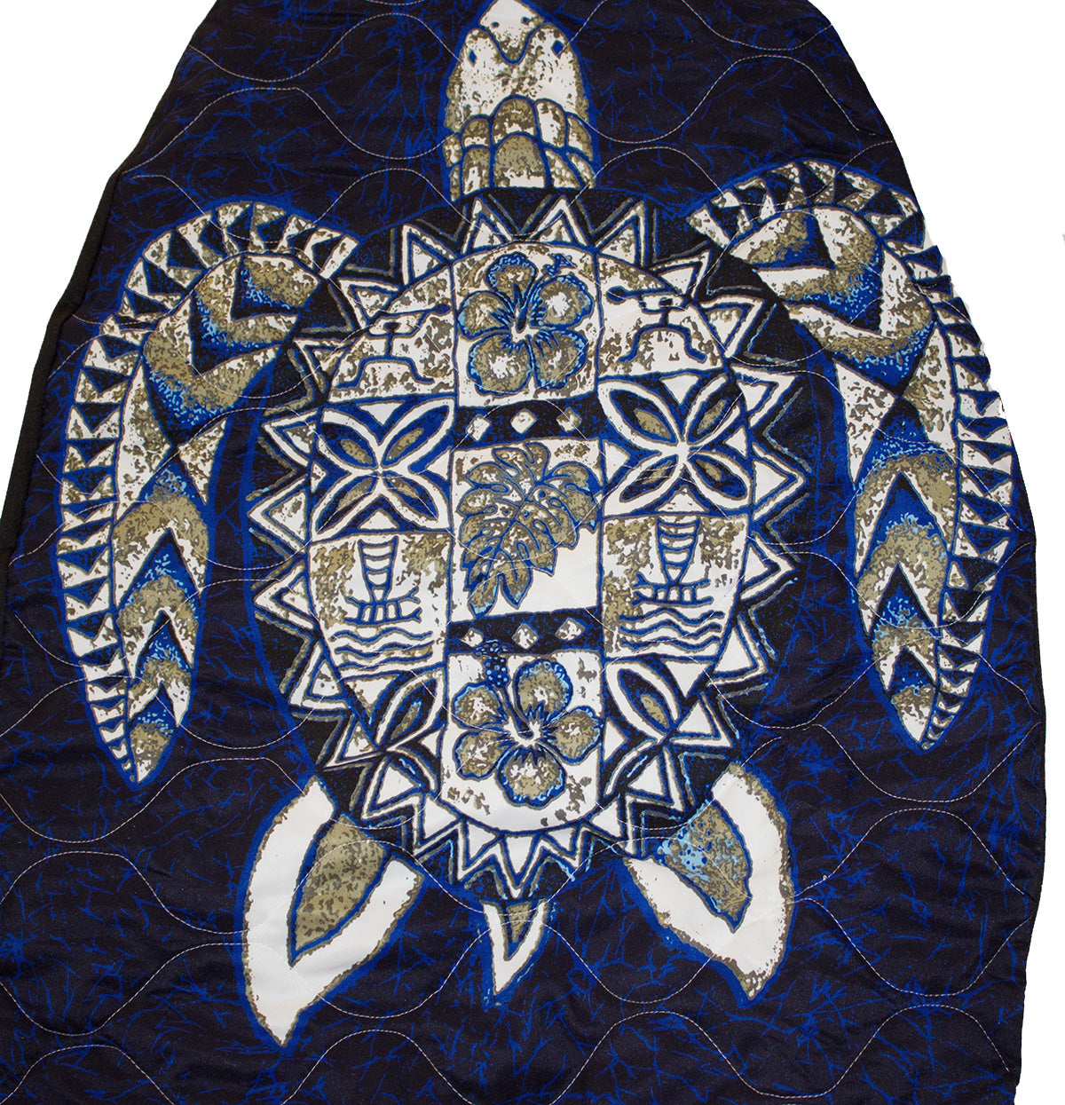 Hawaii car seat cover, #43 Blue big turtle (quilted)
