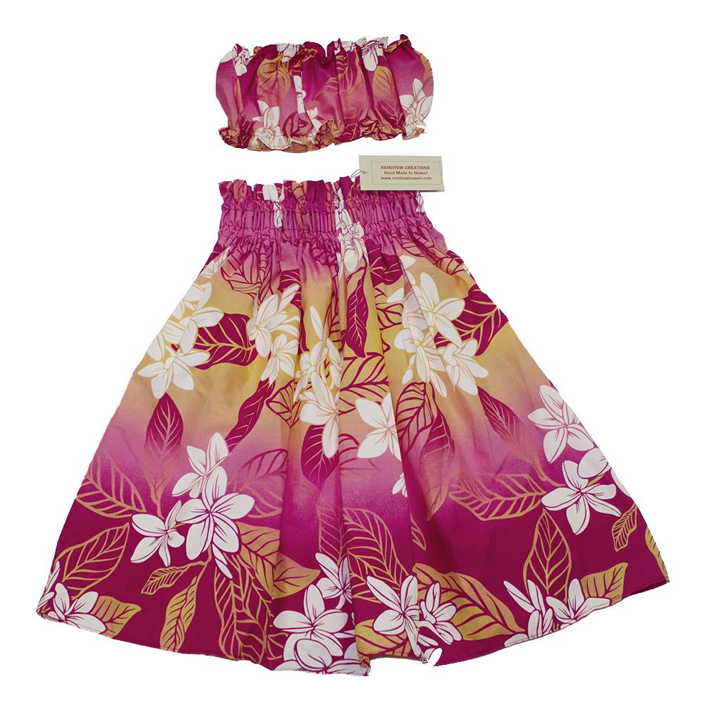 Hawaii Kids Hula Dancer Skirts for 5 to 8 Years Old Girls