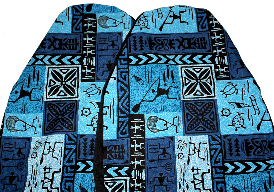 Hawaii Seat Cover<br> #110 Blue Tapa<br> (Non-quilted)