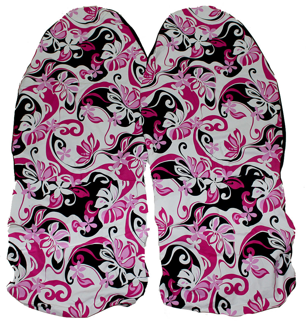 Hawaii Seat Cover #117 Pink wave (Non-quilted)