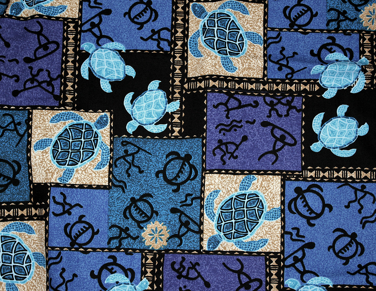 Hawaii Seat Cover with Separate Headrest, #139 Blue Sea Turtle (Non-quilted)