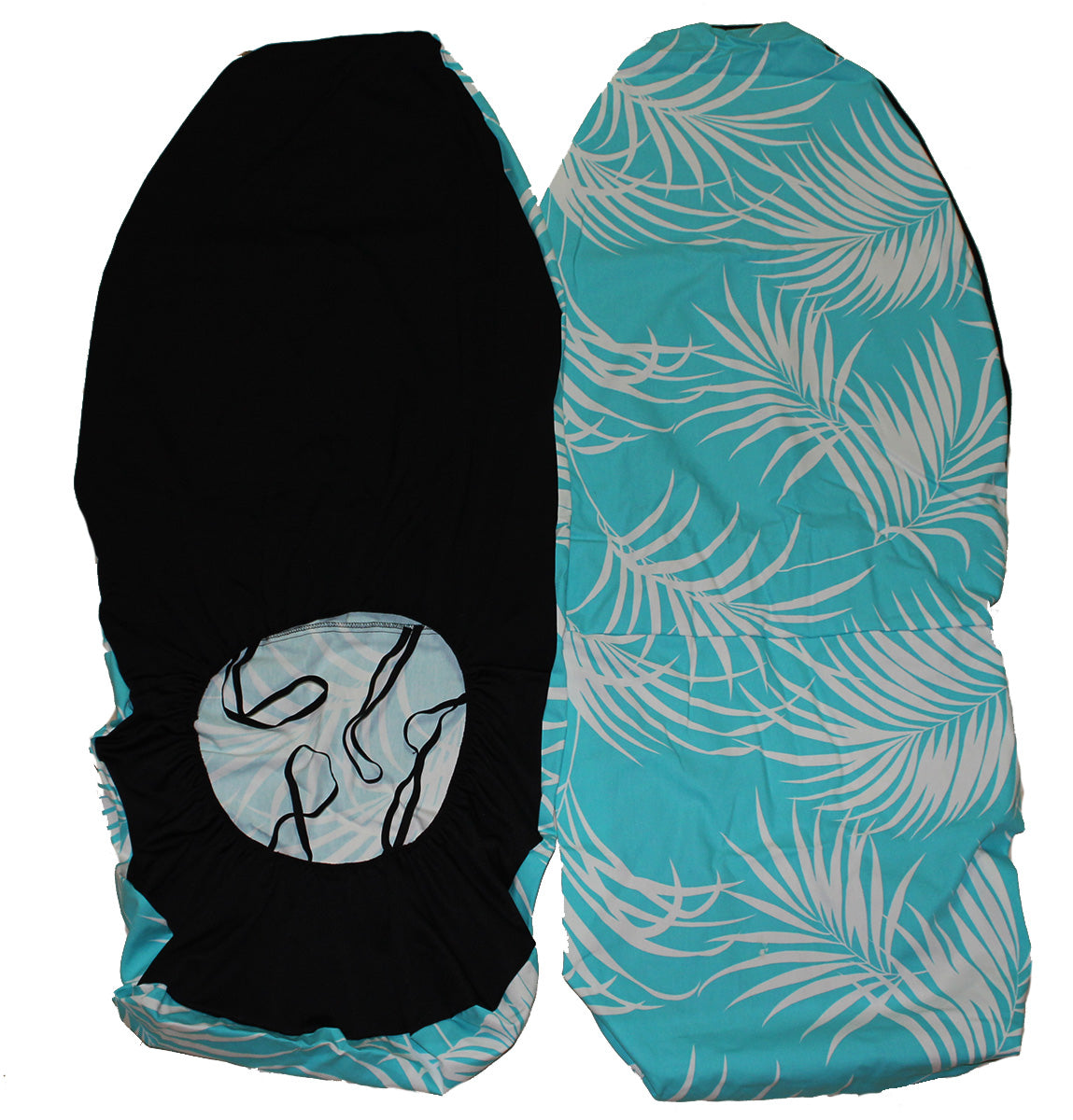 Hawaii Seat Cover, Aqua Blue leaf (Non-quilted)