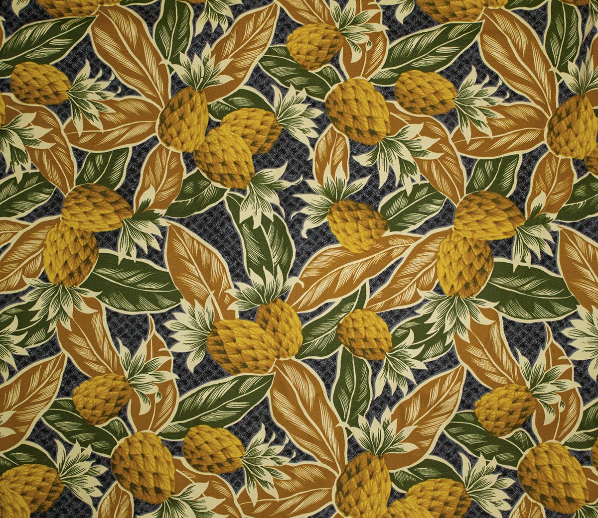 Hawaii Seat Cover with Separate Headrest, Yellow Pineapple (Non-quilted)